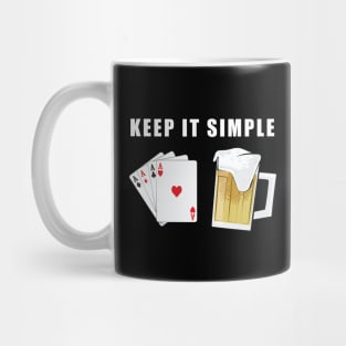 Keep It Simple - Poker and Beer Mug